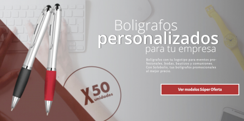 Bolígrafos personalizados Solobolis